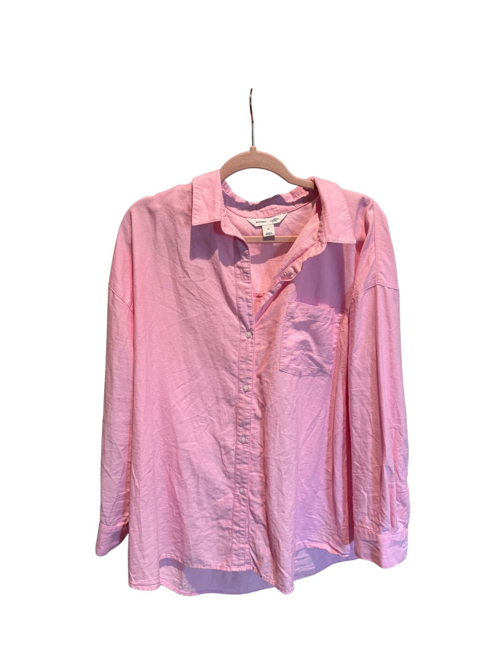 Old Navy Light Pink Button-Down Collared Shirt